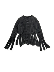 Coperni - Shredded Knit Sweater - AW24 - GREY